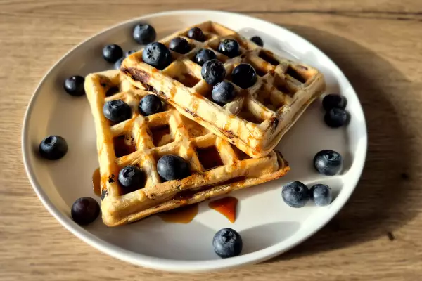 Chocolate chip kokosnoot wafels