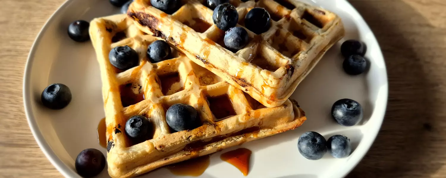 Chocolate chip kokosnoot wafels